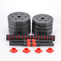 Household Odorless Rubber Coated Barbell Dumbbell Dual-Use Set Environmentally Friendly Cement Free Weights
