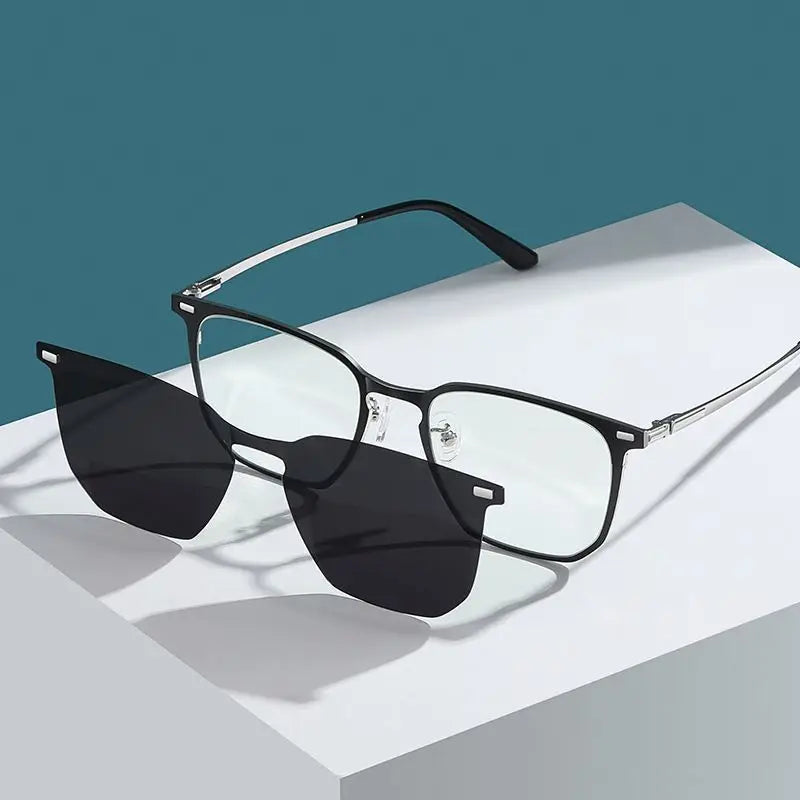 New Style Magnetic Polarized Sunglasses 2025 Men Special Glasses Set Fashion Double Purpose Clip on Sunglasses