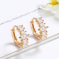2022 Trendy Gold Metal Earrings Set Women Fashion Moissanite Earrings Fashion Earring Jewelry