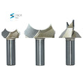 Tideway Professional Grade 1/2 1/4 Shank Woodworking Tools Double Arc Dragon Ball Router Bit Woodworking Milling Cutter