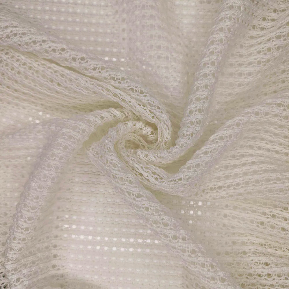 200gsm Breathable Lace Fabric 98% Polyester 2% Spandex Stretch Knit Pure Color Outdoor Women's Garments Girls' Accessories