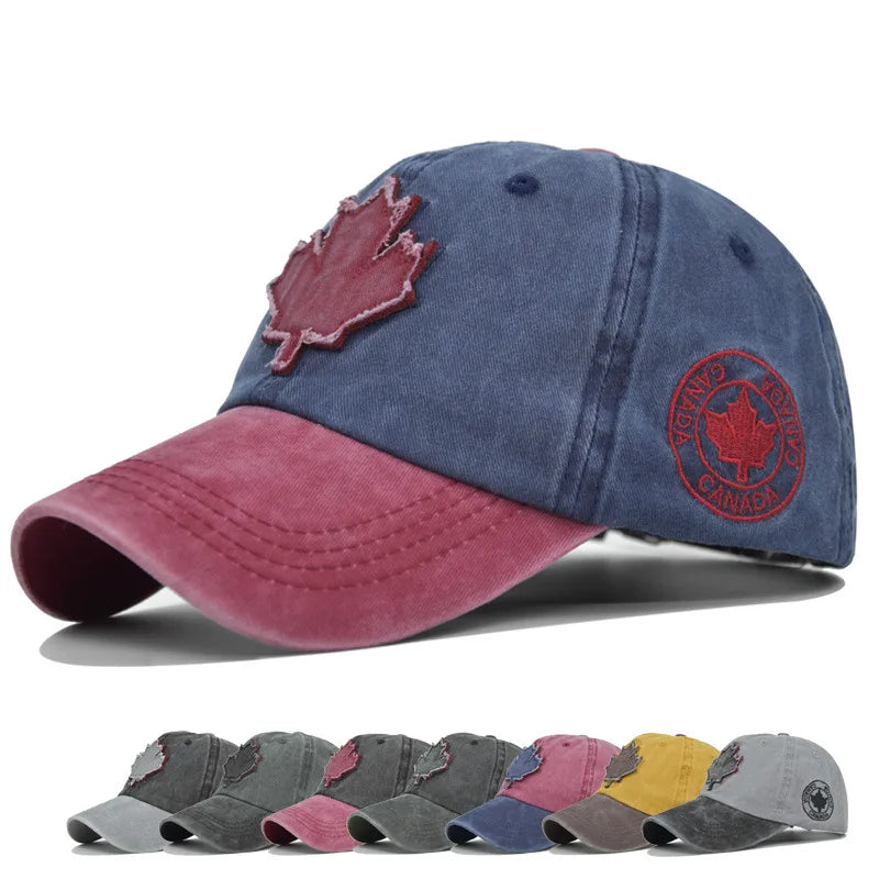 Canada Snapback Caps Hats for Woman Casquette Bone Maple Leaf Trucker Cotton Casquette Snapback Hat