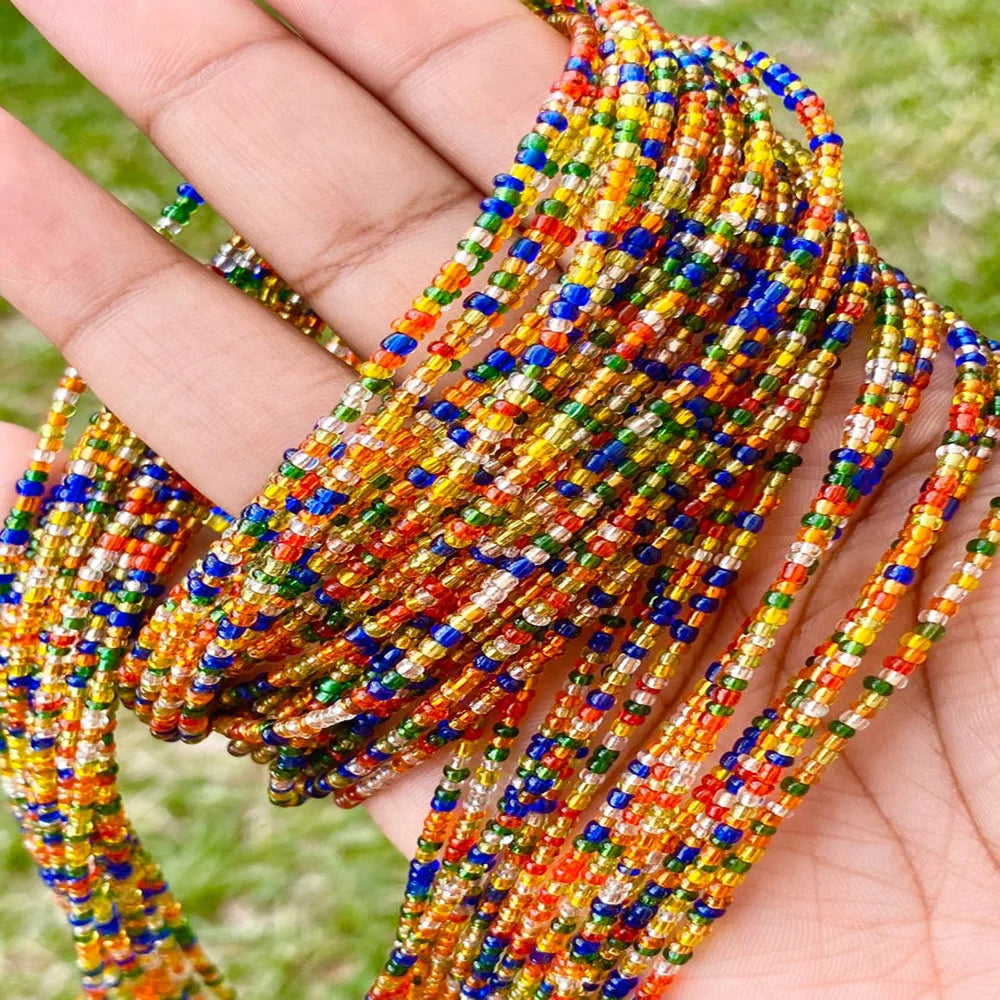 2022 Summer Hot Sell Colorful Crystal Rhinestone Bohemian Belly Chains Body Waist Chain Set Women Jewelry Party Gift