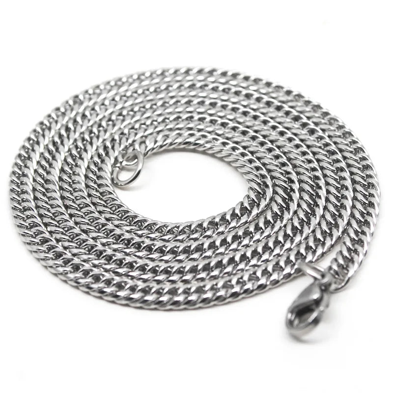 Wholesale OEM Fashion Stainless Steel Men Necklace Jewelry Stainless Steel DIY Chain