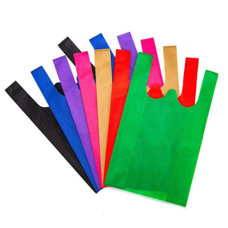 Hot Custom Manufacturers Wholesale T-shirt Recycle Non Woven Bags Supermarket Shopping Non-woven Bag
