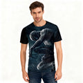 Fitspi Unisex 3D Print Short Sleeve Tshirt Casual Graphic Top T Shirt Dropshipping Supplier