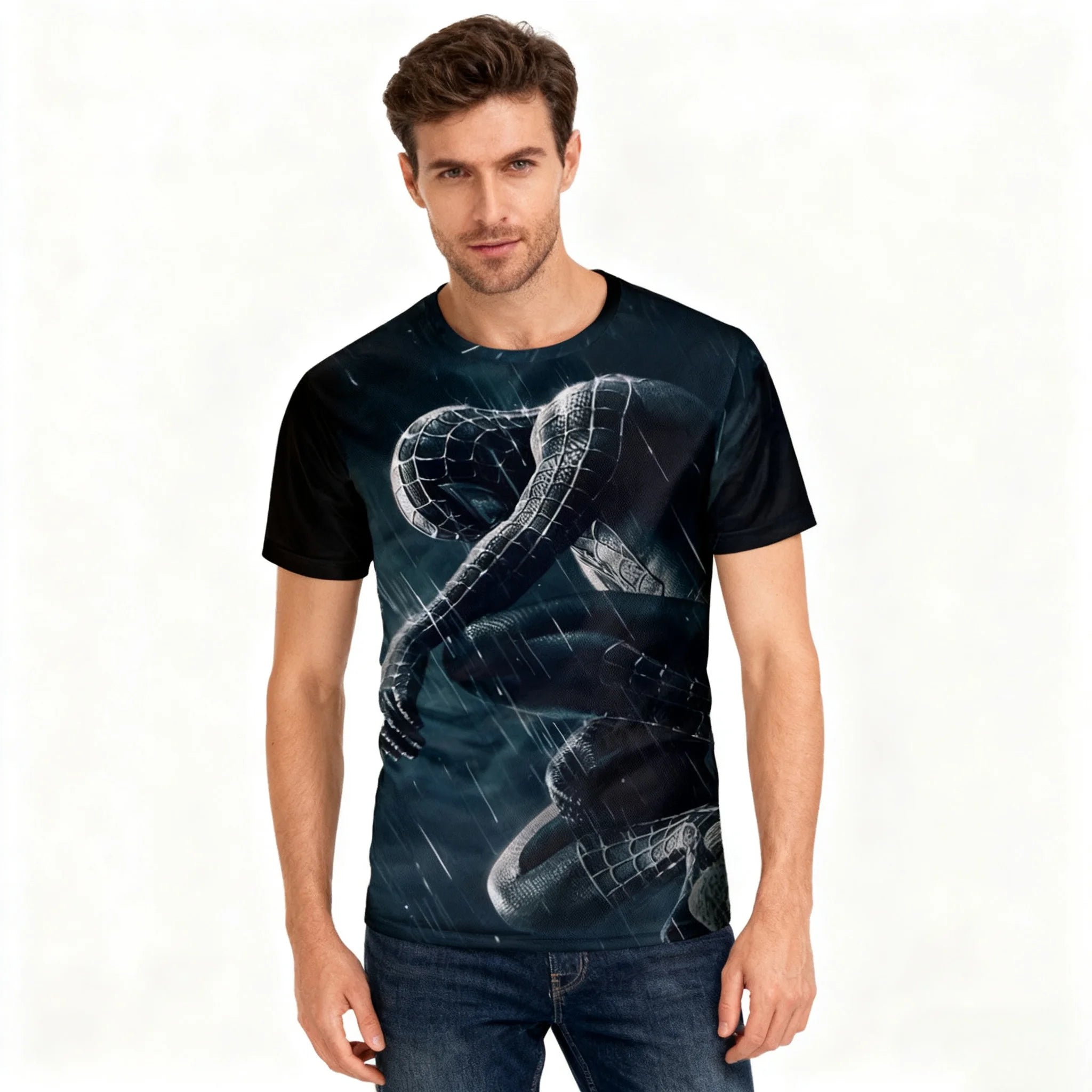 Fitspi Unisex 3D Print Short Sleeve Tshirt Casual Graphic Top T Shirt Dropshipping Supplier