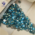 Rhinestones Aquamarine AB SS16 SS20 SS30  Round AB Crystal Strass Flatback Glass Crystal for Dresses