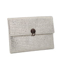 SS Summer Season Eco-friendly Straw Special Portable Envelope Pouch Bag With Wooden Button Closure