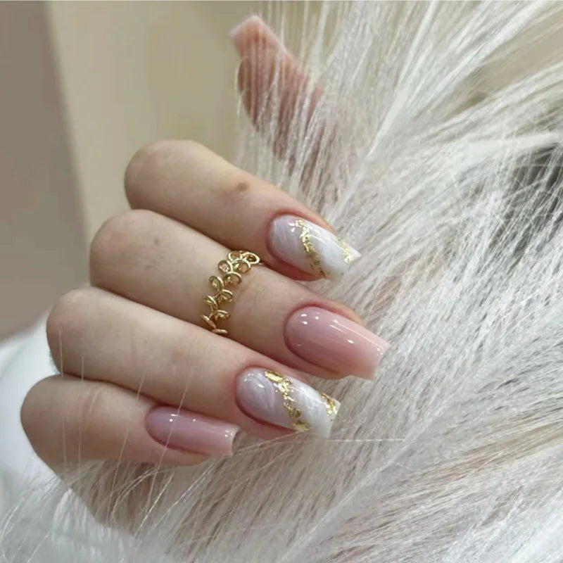 Private Label Bling Press-On ABS Nails False Nails Vendor with Convenient Packing Boxes for Finger Application