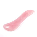 Hongzhuo Authentic Jade Gua Sha Facial Tool Eye Sculpting Rose Quartz S Shape Guasha Handmade Natural Stone Scraping Tool for Skincare