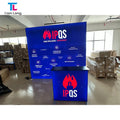 9.84x8.2ft Free Standing Backlit Fabric LED Lightbox Aluminum Profile Double Sides Polyester SEG Silicon Frameless Trade Shows