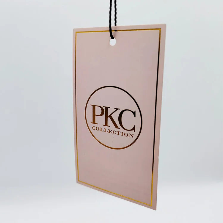 Garment Accessories Gold Foil Jewelry Tag Bracelet Tags Custom Printed Tags for Clothes Label
