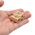 Cheap Price Small Single Hole Steel Blade Pencil Sharpener Wooden Cosmetic Pencil Sharpener for School Gift