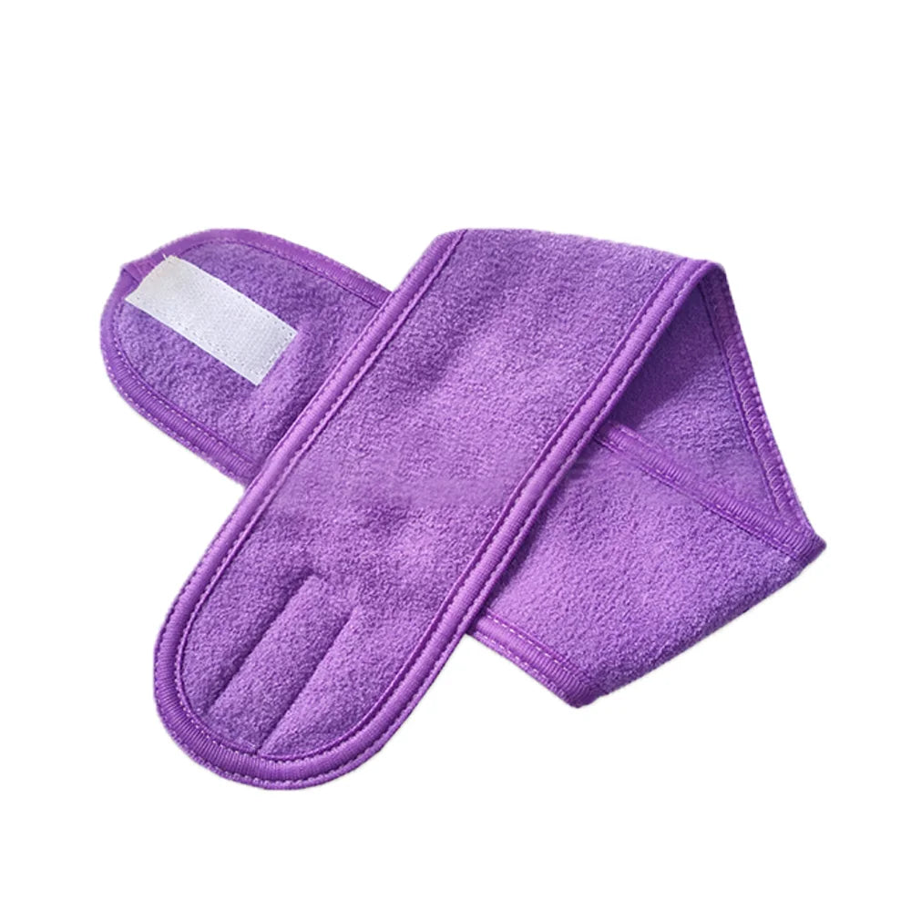 Soft Girls Hair Accessories Custom LOGO Printing Small Elastic Fabric Yoga Spa Headband