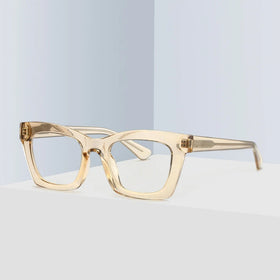 Hot Selling New Fashion Optic Eyeglasses Frames for Women Square PC with Anti-Blue Light and Custom Logo Wholesale