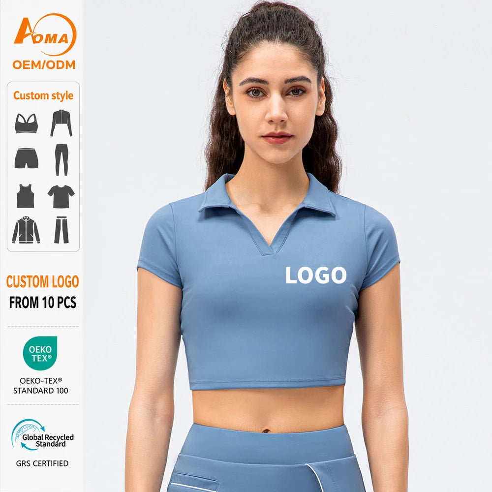 Women's Quick-Drying Breathable Spandex/Nylon V-Neck Knitted Tank Tops Casual Crop Vest for Fitness Training & Running Yoga