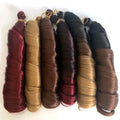 Factory Wholesale 150g PonyStyle Dyed Crochet Braid Attachments Spiral French Curls Synthetic Curly Braiding Hair Single Weft