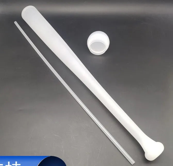 700ML 24oz Promotional PP Plastic Beer Cup Sports Baseball Bat Cup with Lids and Straw