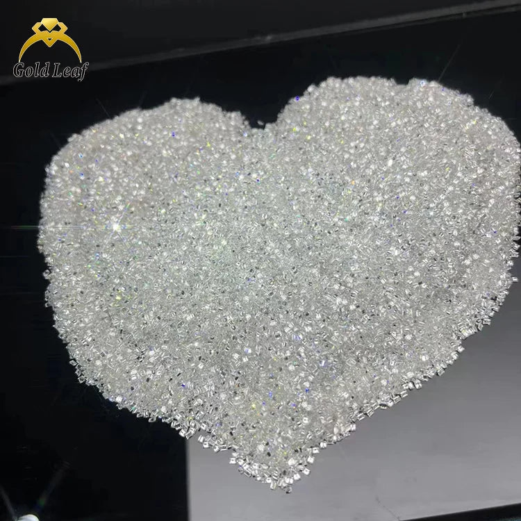 Goldleaf D Colour Moissanite Tapered Shape White  VVS Moissanite Grill Stone Melee GRA Certificate Stone Jewelry Making