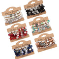 DAIHE 2024 Bohemian Butterfly Boat Anchor Elephant Pendant Multilayer Rice Beads Beaded Bracelet