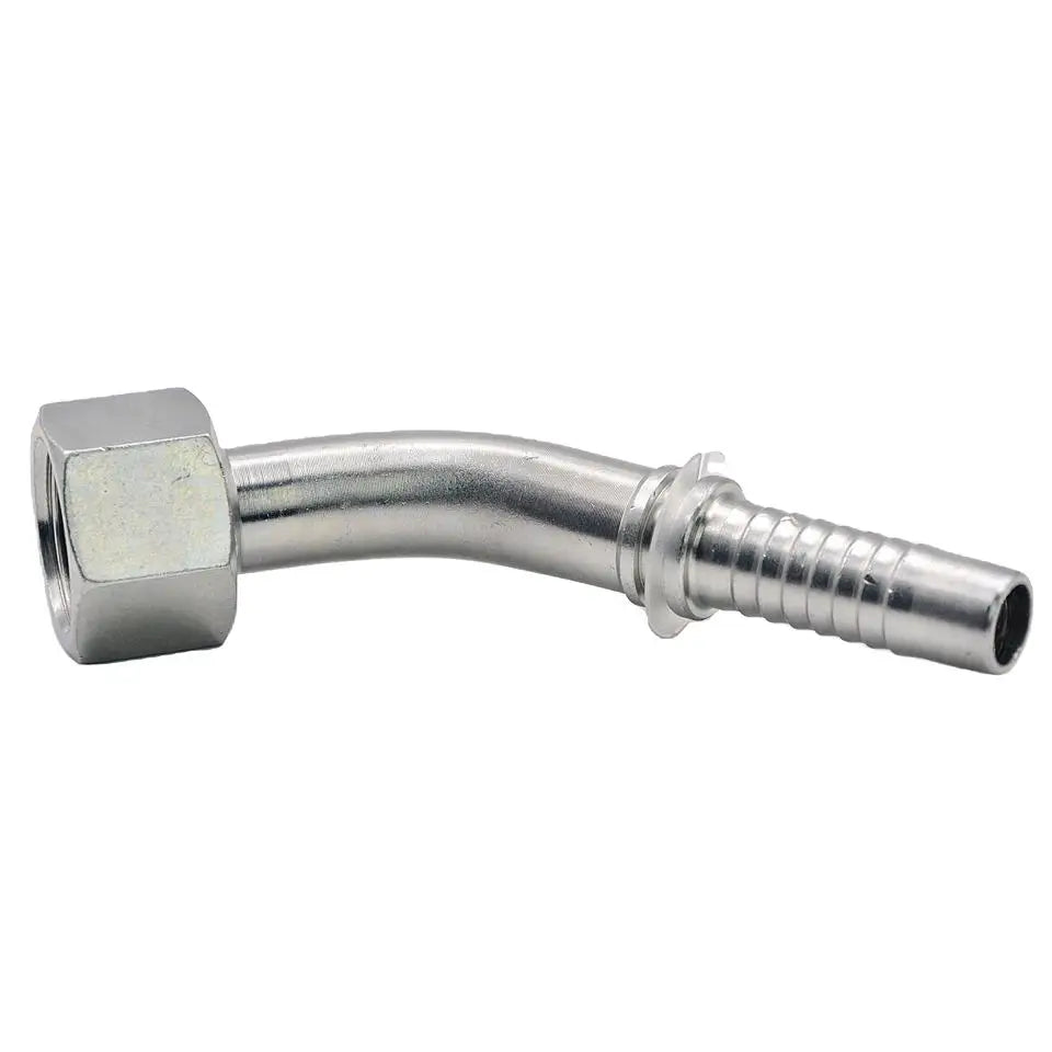 Metric Fitting 20441 High Pressure Carbon Steel Forged Zinc Plated Hydraulic Hose Fittings with Ferrules