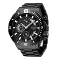 NIBOSI 2592 Custom Luxury Stainless Steel Band Business Waterproof Luminous Automatic Watches Men's Calendar Quartz Wrist Watch