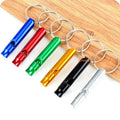 Factory Price Aluminum Whistle Small Size Camping Hiking Apito Survival Silbar Emergency Sifflet Outdoor EDC Tools Train Whistle