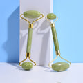 DIY Custom Design Natural Jade Face Roller Removable Green Jade Roller for Sale Care Skin