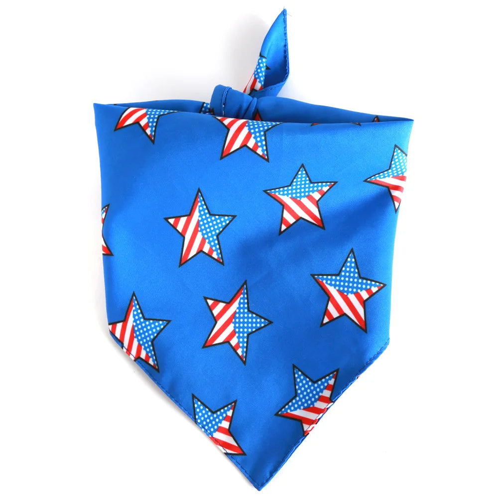 Wholesale Custom Stocked Festival Stars Bandana Country Flag Pet Dog Bib