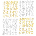 2 Colors Stainless Steel Alphabet A-Z Letters Charms for Earring Pendants Diy Jewelry Accessories 12*16 mm S126