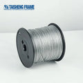 TS-F01 304 Stainless Steel Frame with Hanging Rope 4# Wire Rope Frames Steel Wire Rope 1.85mm Diameter 235M Length Hooks Product