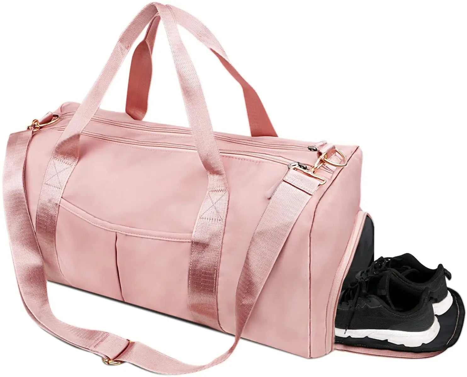 Nylon Outdoor Travel Waterproof Training Gym Sport Bag With Shoes Compartment for Women Men