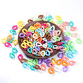 50pcs/bag Plastic Opening Packing Acrylic Twist Chain Links Rings Jewelry Connector Accessories for NecklaceEarrings