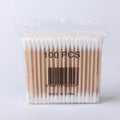 100pcs Cotton Bud Disposable Double Head Tip Bamboo Wooden Stick Cotton Swabs with Lower Price
