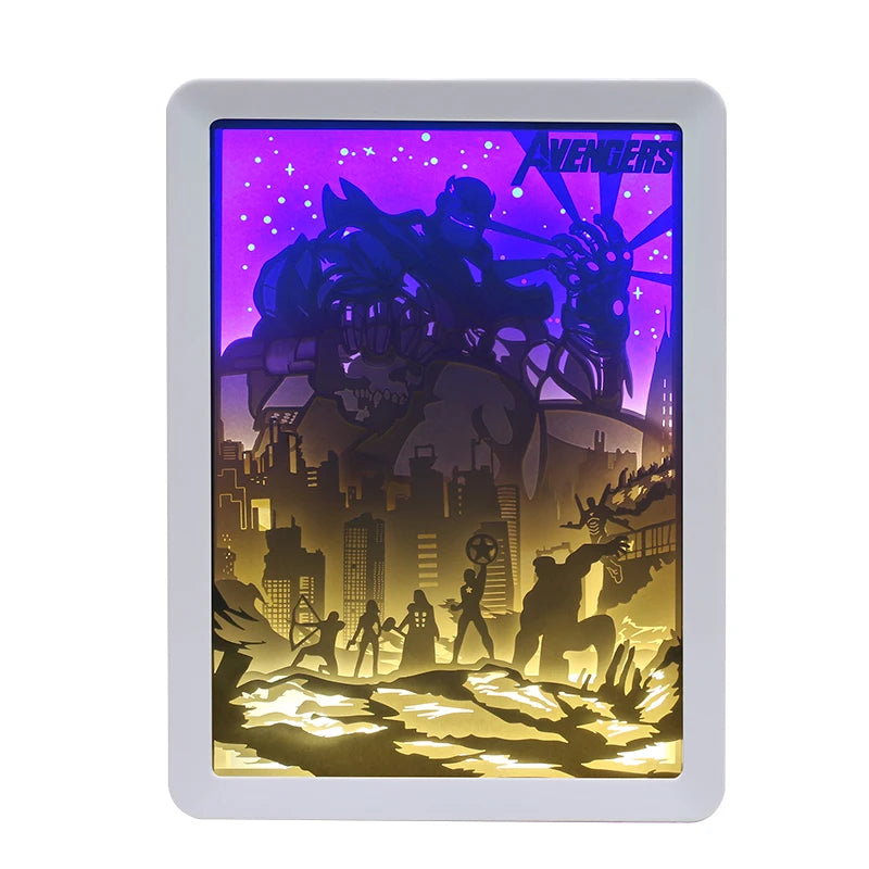 Factory Wholesale Led Paper Light Cut Night Light Lamp 3D Paper Light Box Shadow Box