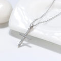 RINNTIN BSN219 Hot Selling 925 Sterling Silver 14K Gold Plated Cross Necklace for Women