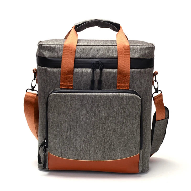 New Design Lunch Box Bag Oxford Insulated Cooler Bag Shoulder Waterproof Leakproof Cooler Lunch Bag