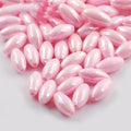Hisenlee Acrylic Multicolor 6X12MM Oval/Ellipse Polished Lovely Beads for DIY Bracelets 100pcs/bag 1.5mm Hole 20g