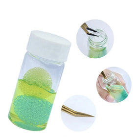 Tweezers Cleaning Tool with Liquid Glue Remover Lash Tools Tweezers Cleaner