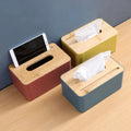 Bamboo Can Put Mobile Phone Tissue Box Simple Living Room Household Drawer Tray Napkin Box Remote Control Storage Box