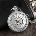 Retro Roman Frame Pocket Watch Flower Automatic Mechanical Pocket Watches