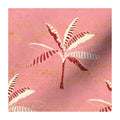 Pink Palms Banana Leaf Jungle Trees Red Gold Block Printed 120 GSM Eco-Friendly Lightweight Swimwear Fabric for Girls