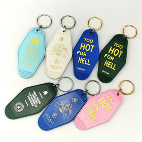 AA01491 Keychains Uv Printing Plastic Key Chains Glitter Design Motel Custom Acrylic Keychain