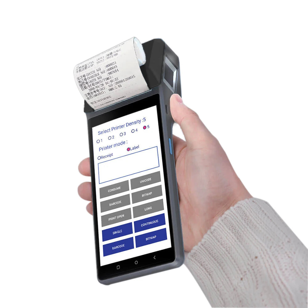 WIFI NFC 4G/3G/2G Mobile Android Pos Terminal with Printer 1D 2D Scanner Z300