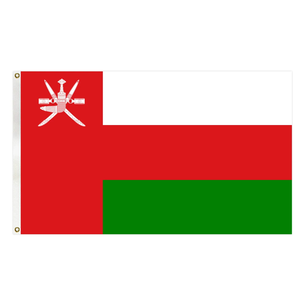 3x5FT Polyester Cheap Price Oman Country Flag and National Flag With Two Grommets