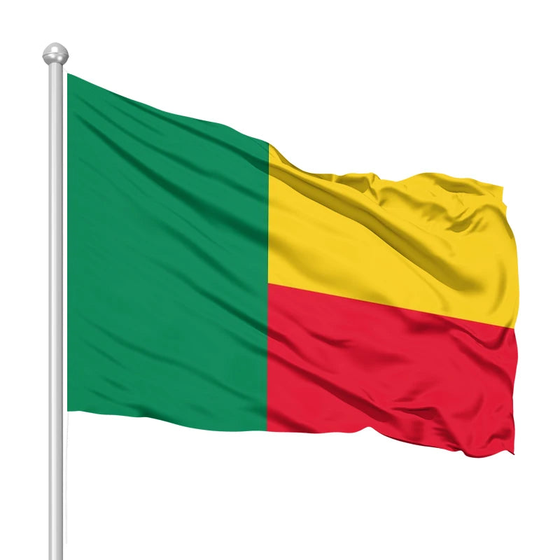 Promotional Product 3x5ftFactory Wholesale 75D Double-sided Thickening Waterproof Households Foreign Flag Benin Flag