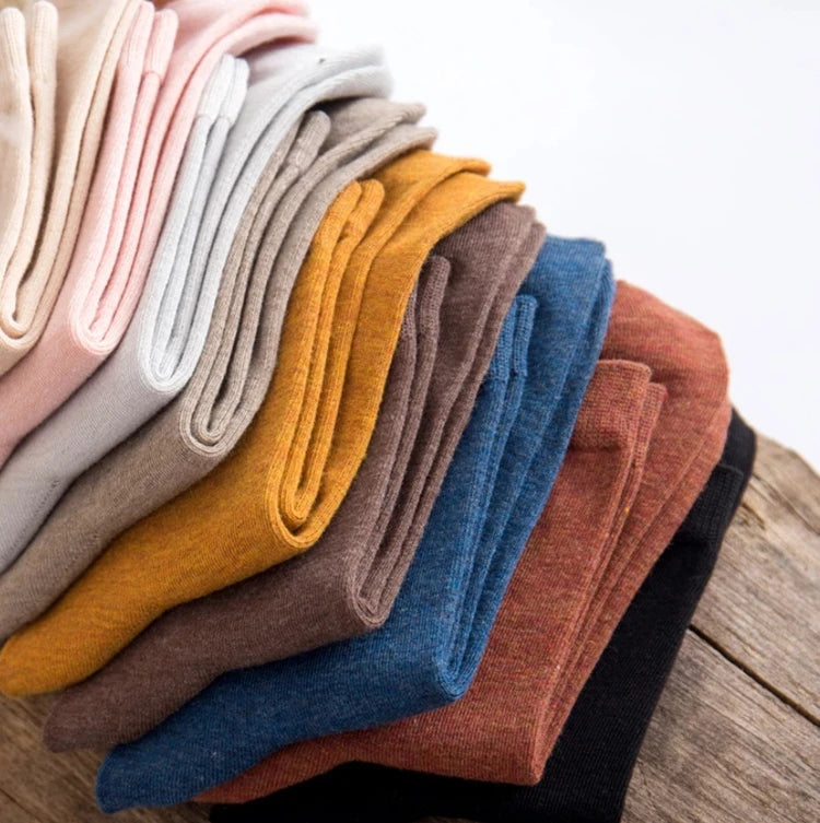 2026 Female Fashion Casual Candy Colors Socks Soft Women Fashion Organic Cotton Bamboo Crew Sock Quality Bamboo Fiber Sock
