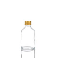 Flat Shape Juice Glass Bottles Packaging for Beverage Factory French 50ml Screen Printing Clear Screw Cap Conical Zy-50ml CN;ZHE