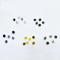 4mm Easy Flat Metal Alloy Buttons Craft Doll Sewing Accessories Small Mini Toy Decorative Garment Gold Silver Black Coat Button